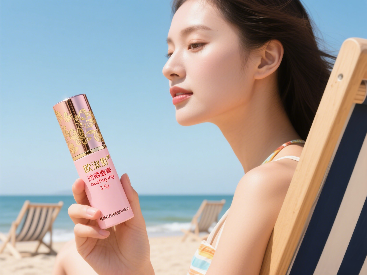 欧淑影防晒唇膏